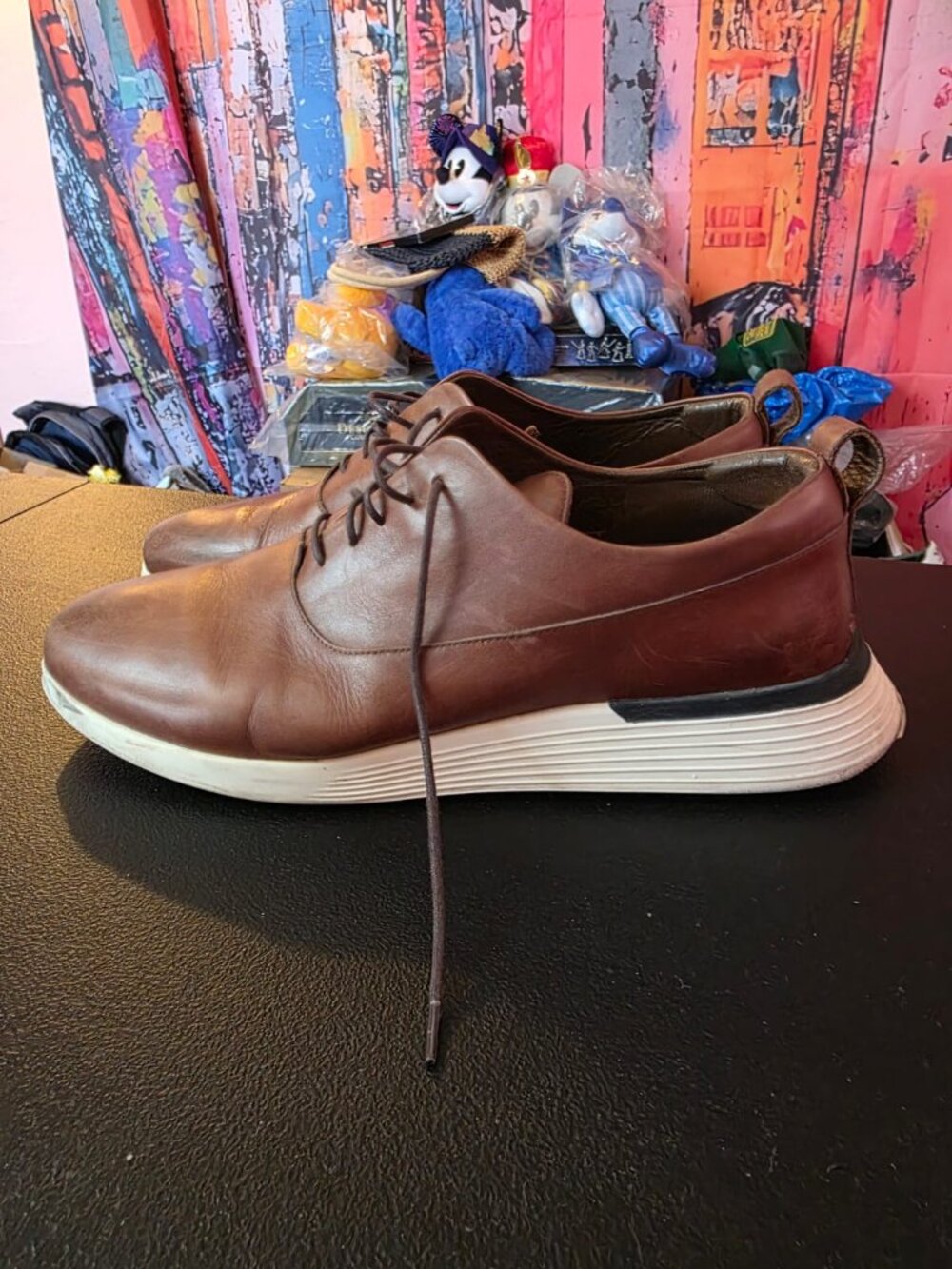 Wolf and Shepherd Crossover Longwing Oxfords Mens (11-1/2 M) Brown Leather Dress